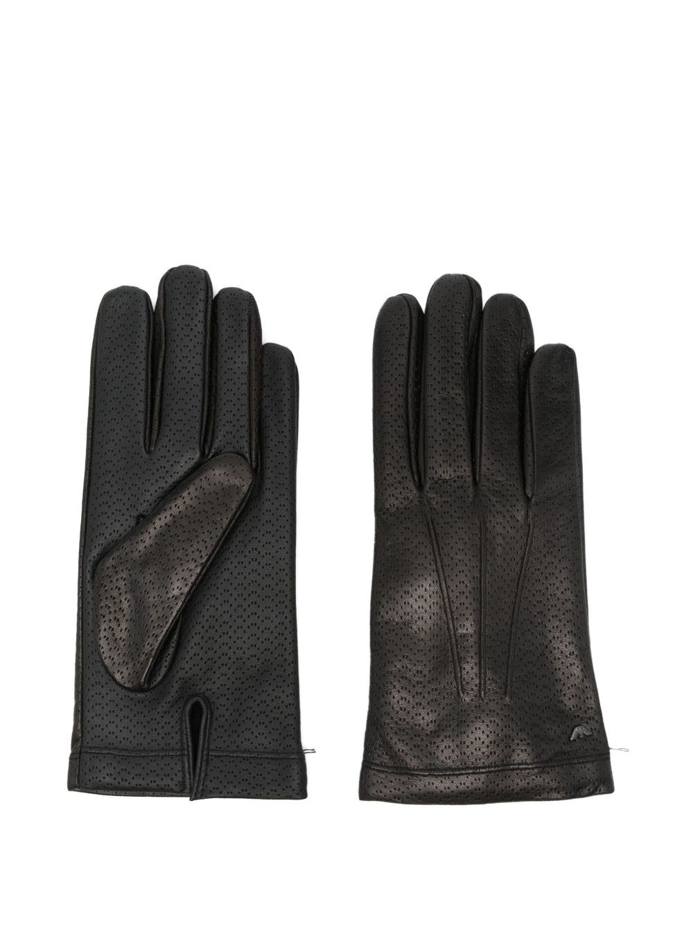 Emporio Armani Leather Gloves - Emporio Armani - Modalova
