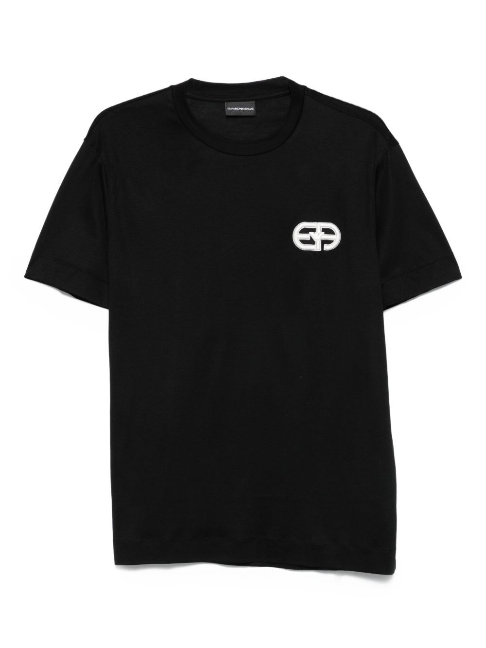 Logo Cotton Blend T-Shirt - Emporio Armani - Modalova