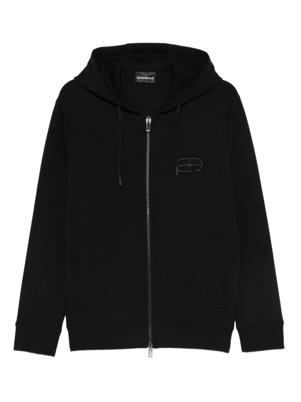Emporio Armani Logo Cotton Hoodie - Emporio Armani - Modalova