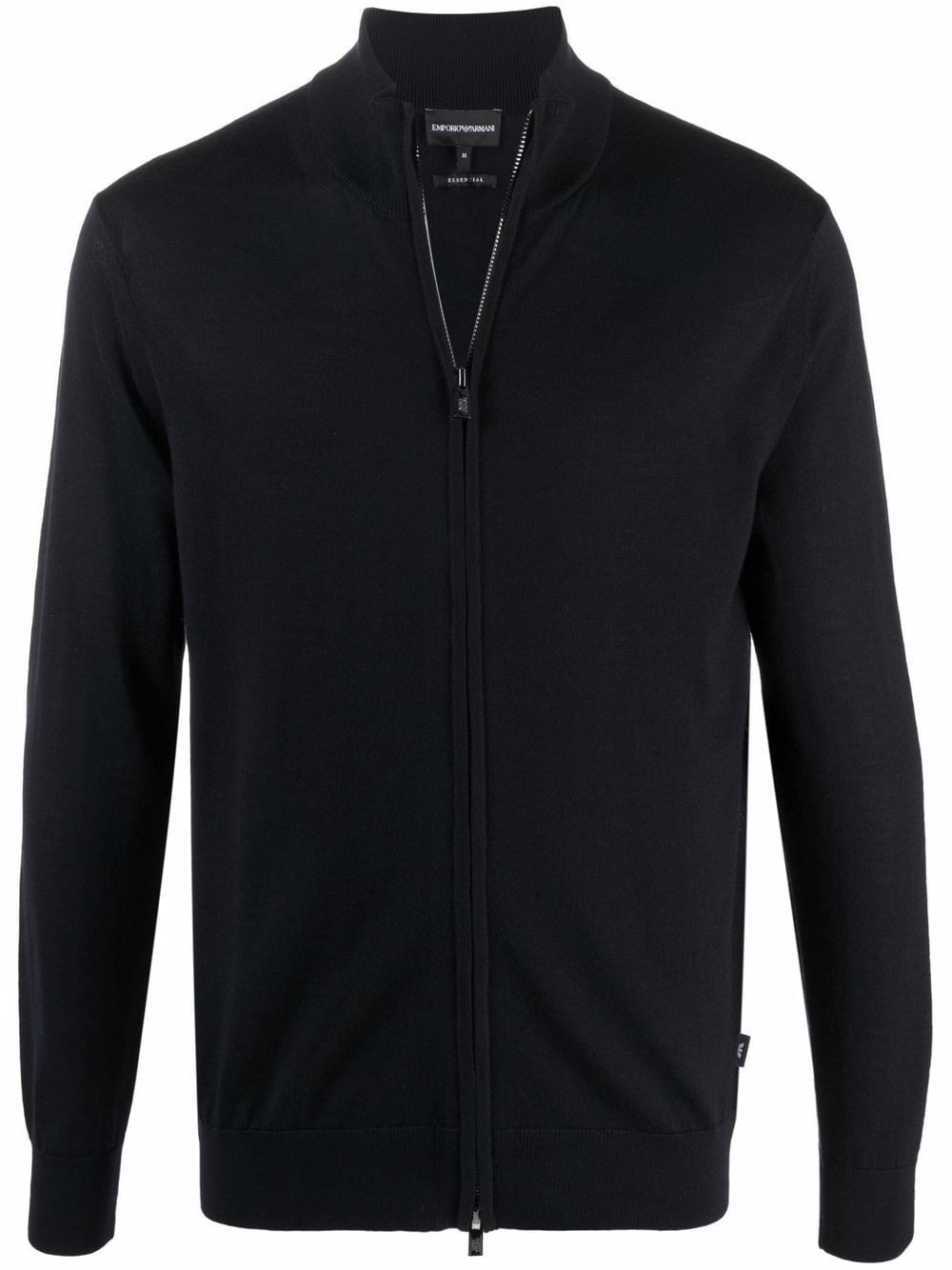 Emporio Armani Wool Zipped Cardigan - Emporio Armani - Modalova