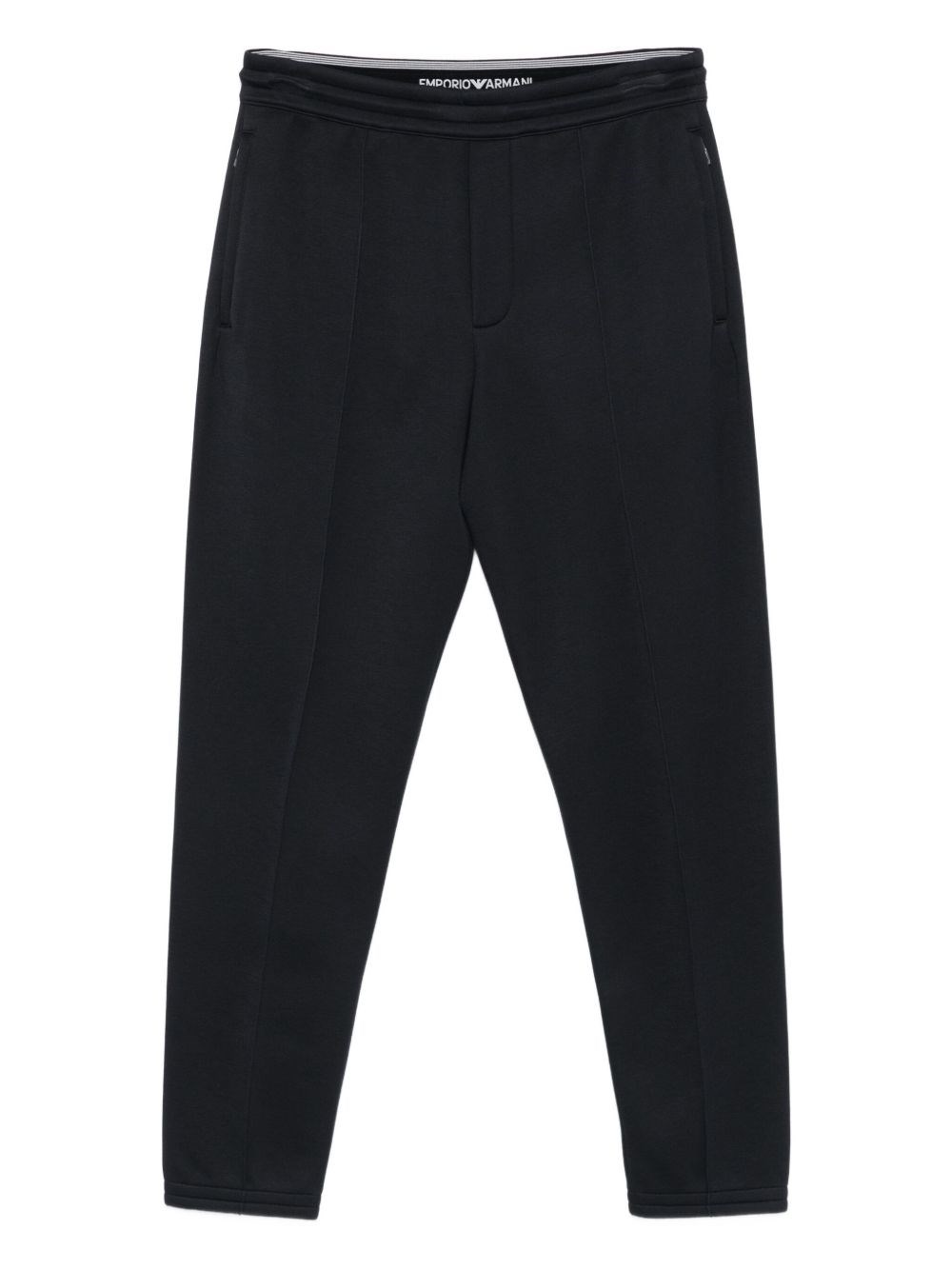 Emporio Armani Relaxed Fit Trousers Featuring Pockets In Black