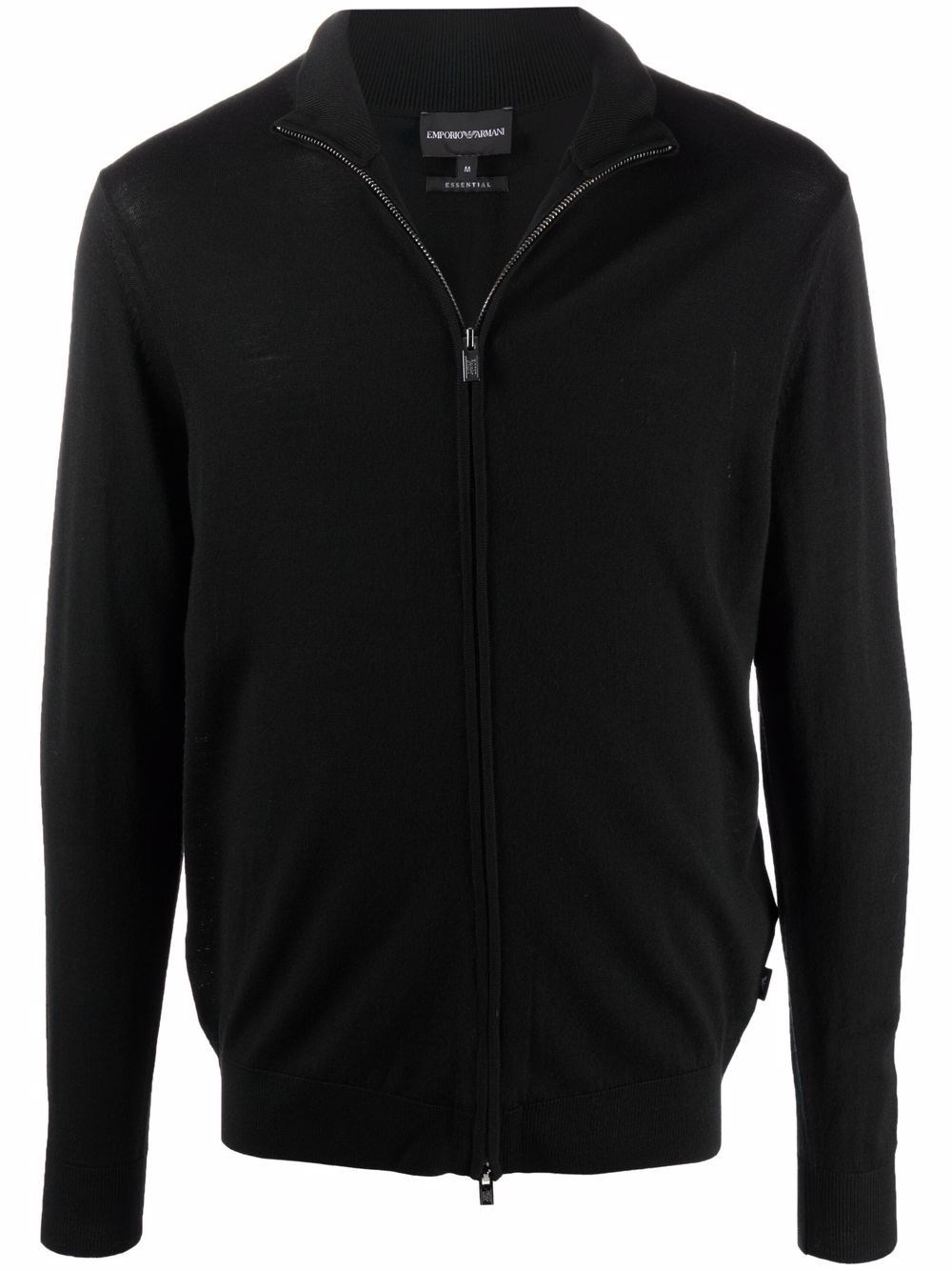 Emporio Armani Wool Zipped Cardigan - Emporio Armani - Modalova