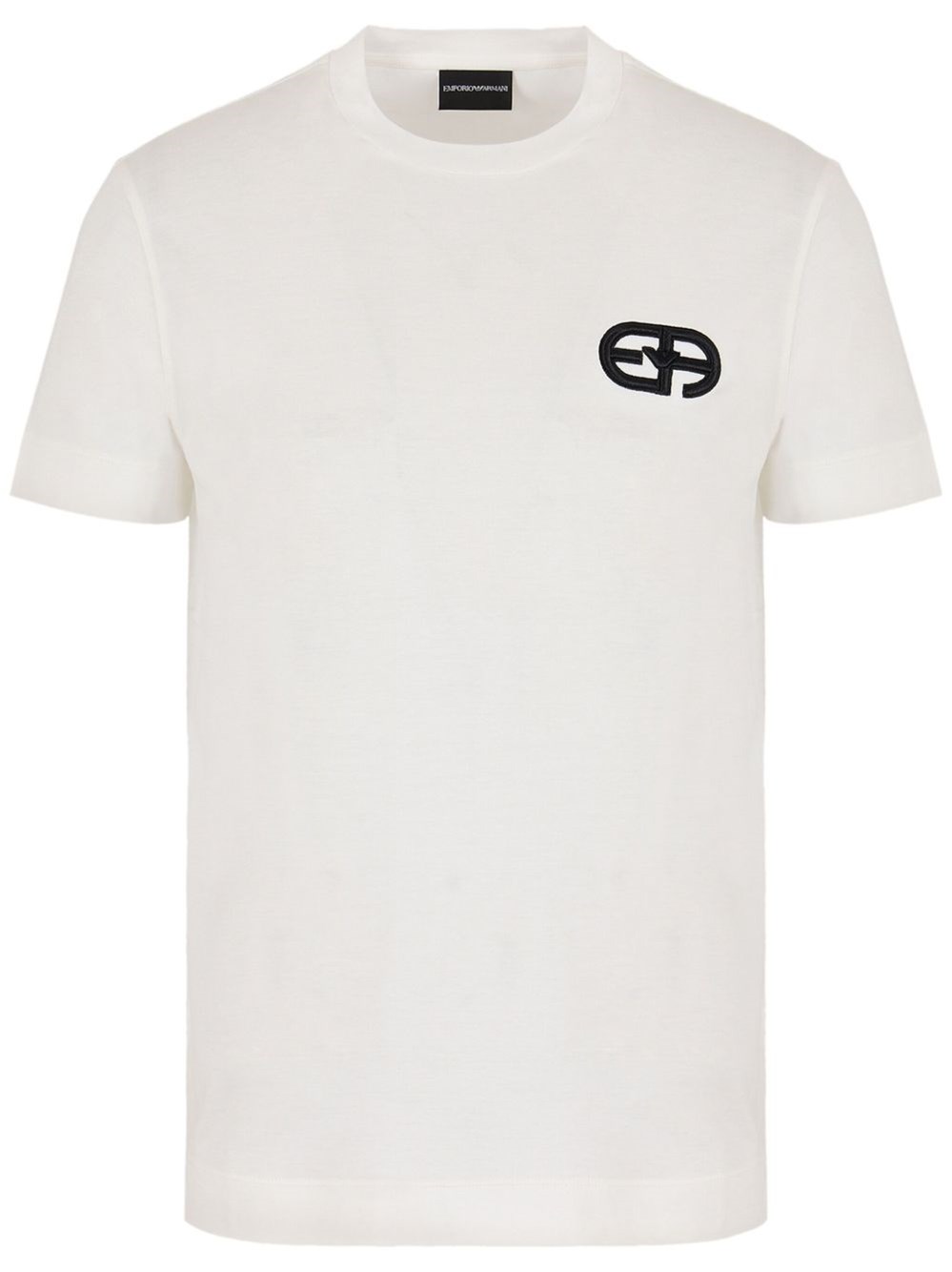 Logo Cotton Blend T-Shirt - Emporio Armani - Modalova