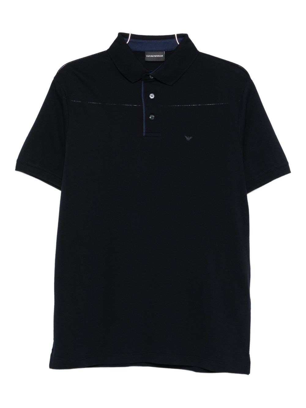 Logo Cotton Polo Shirt - Emporio Armani - Modalova