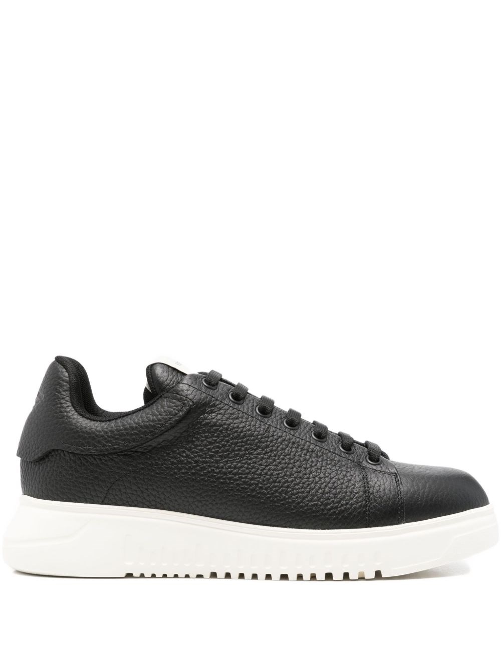 Emporio Armani Leather Sneakers - Emporio Armani - Modalova
