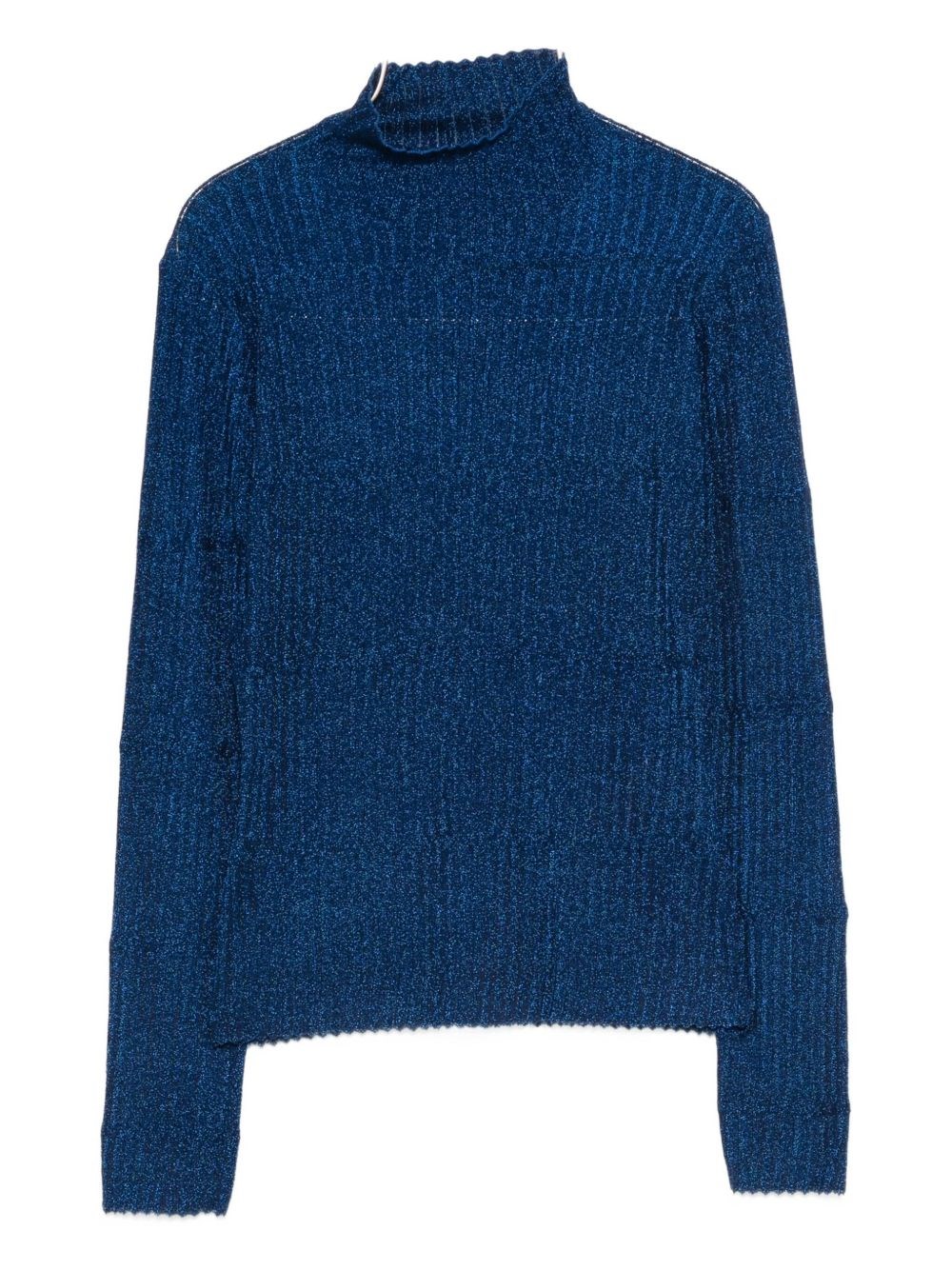 Emporio Armani Turtle-neck Sweater In Blue
