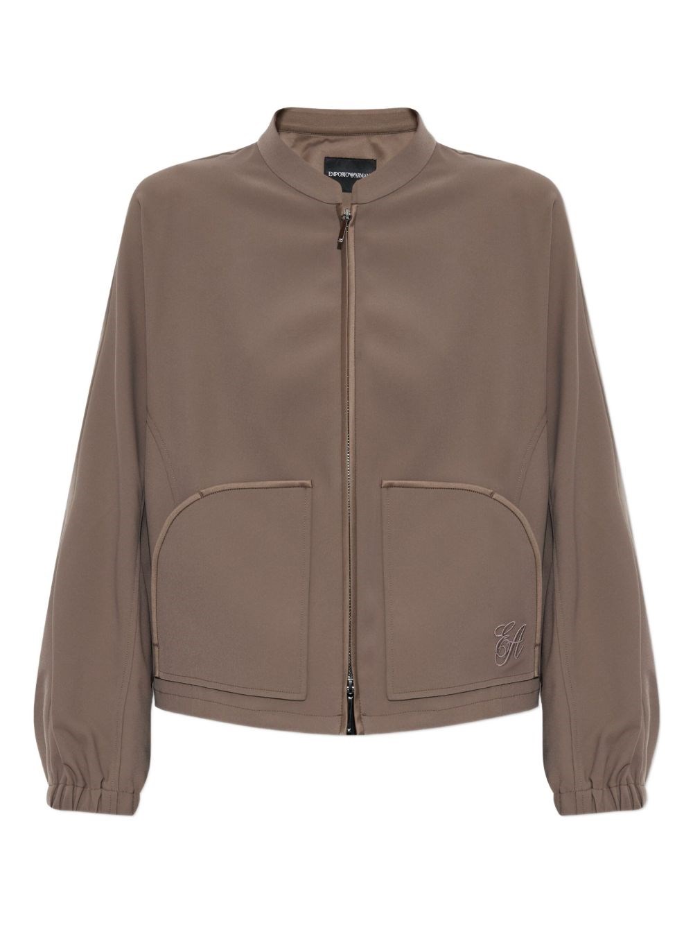 Emporio Armani Technical Cady Blouson With Logo Embroidery