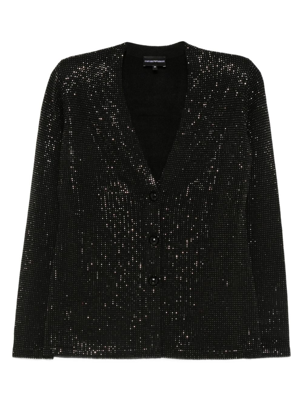 Emporio Armani Wool Blend Single-breasted Jacket In Black