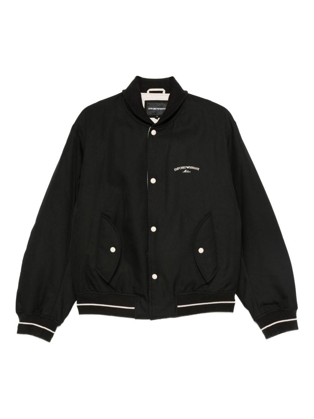 Logo Nylon Bomber Jacket - Emporio Armani - Modalova