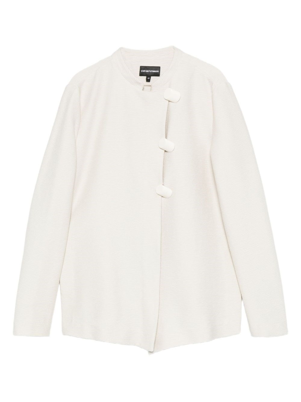 Cotton Single-Breasted Jacket - Emporio Armani - Modalova