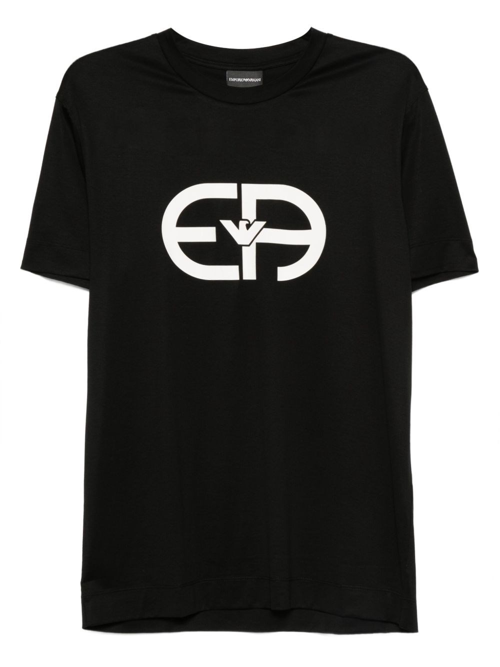 Logo Cotton Blend T-Shirt - Emporio Armani - Modalova