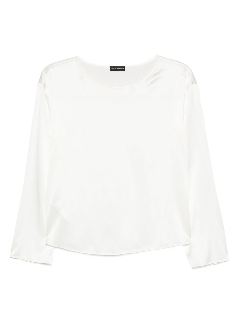 Emporio Armani Long-sleeve Blouse In White