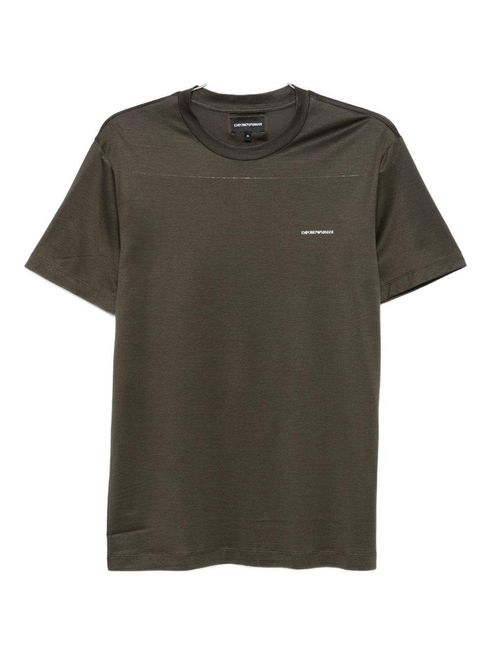 Logo Cotton Blend T-Shirt - Emporio Armani - Modalova