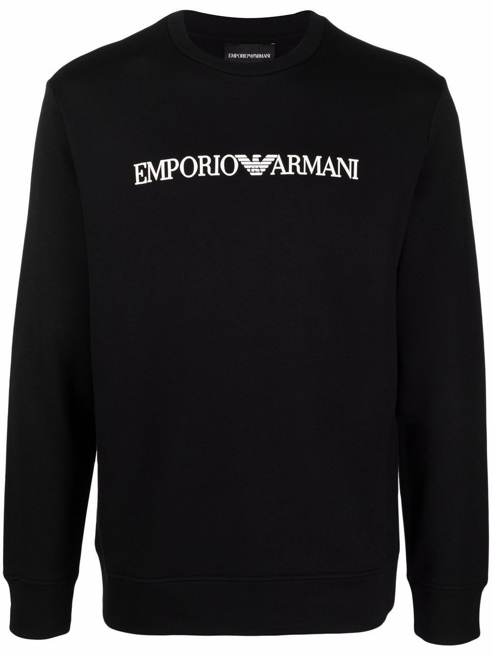 Cotton Blend Crewneck Sweatshirt - Emporio Armani - Modalova