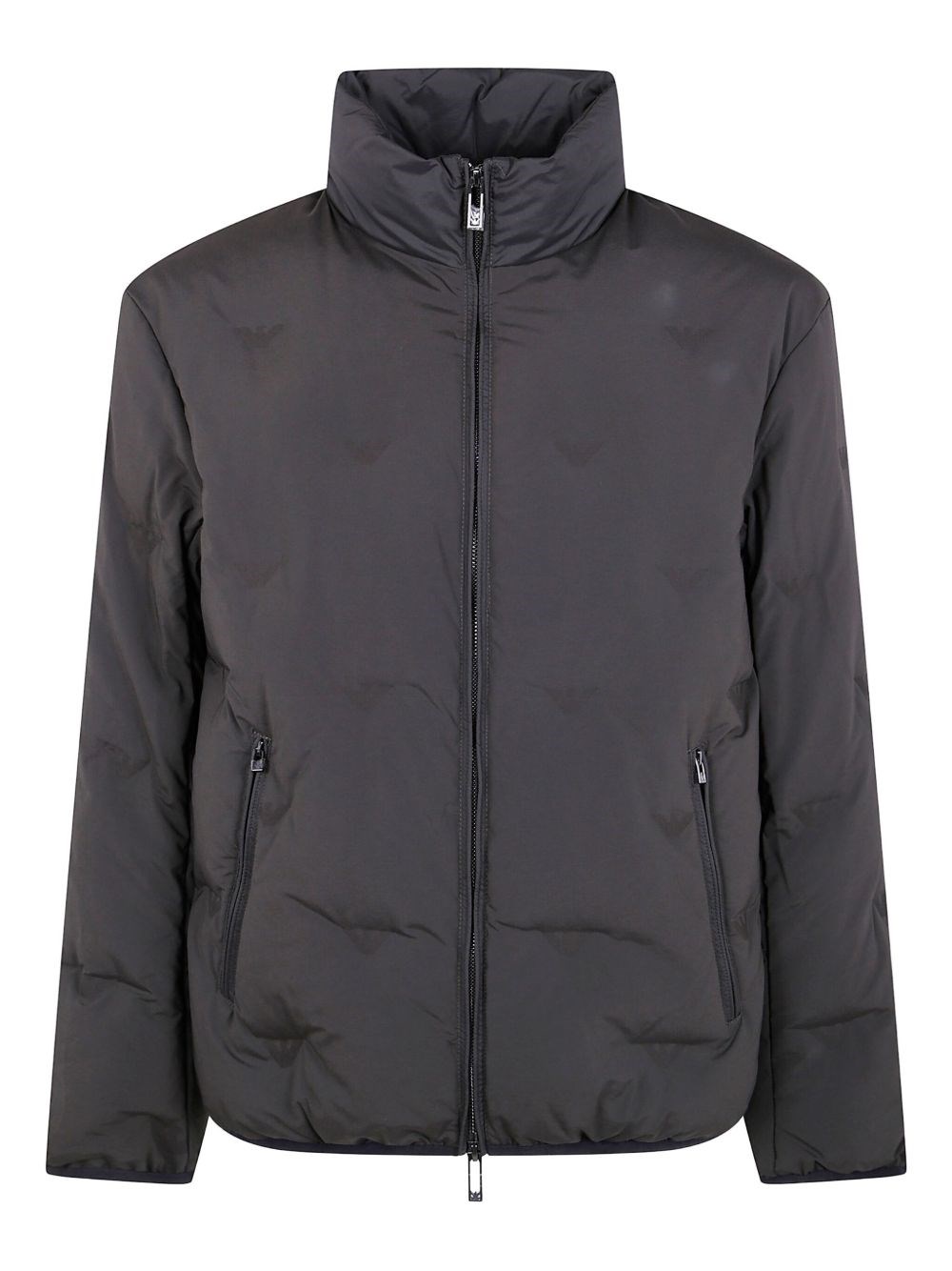 Emporio Armani Nylon Short Down Jacket In Brown | ModeSens