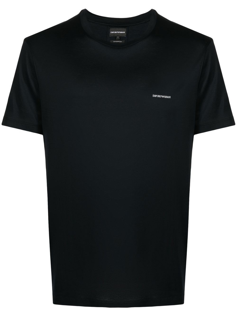 Logo Cotton Blend T-Shirt - Emporio Armani - Modalova