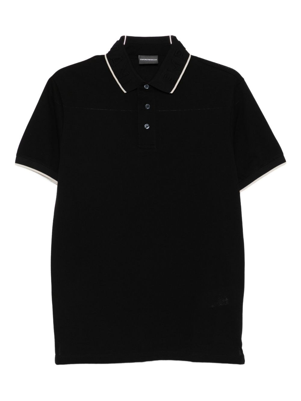 Logo Cotton Polo Shirt - Emporio Armani - Modalova