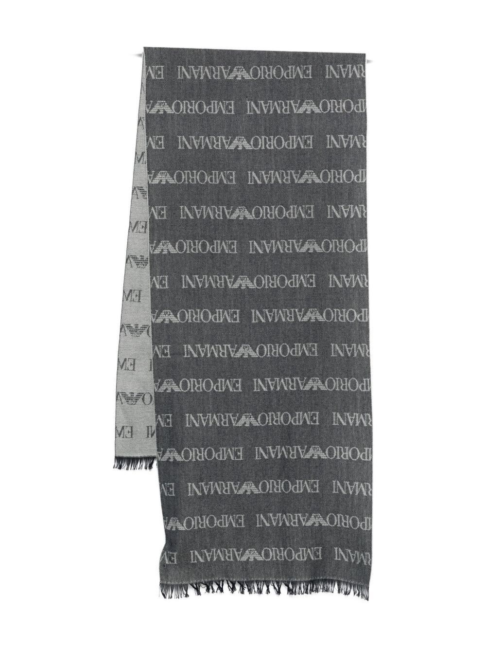 Emporio Armani Wool Blend Scarf - Emporio Armani - Modalova
