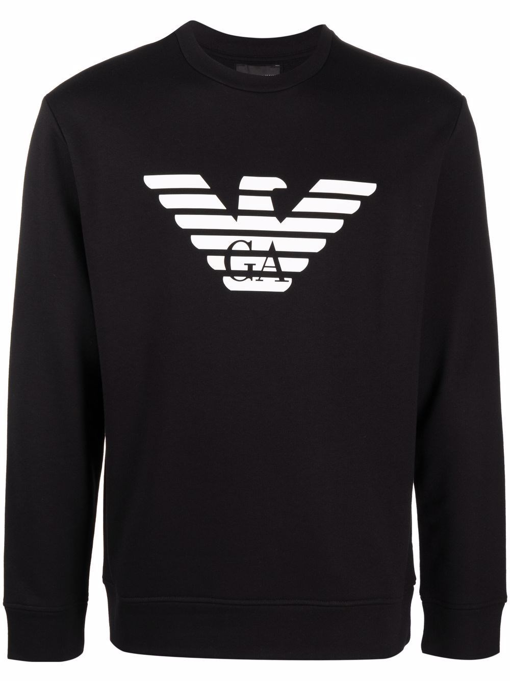 Cotton Blend Crewneck Sweatshirt - Emporio Armani - Modalova