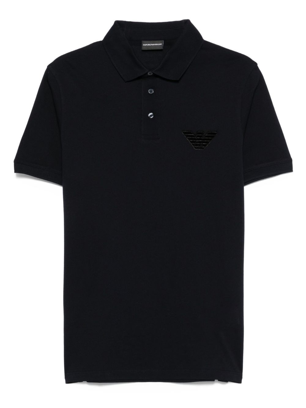 Logo Cotton Polo Shirt - Emporio Armani - Modalova