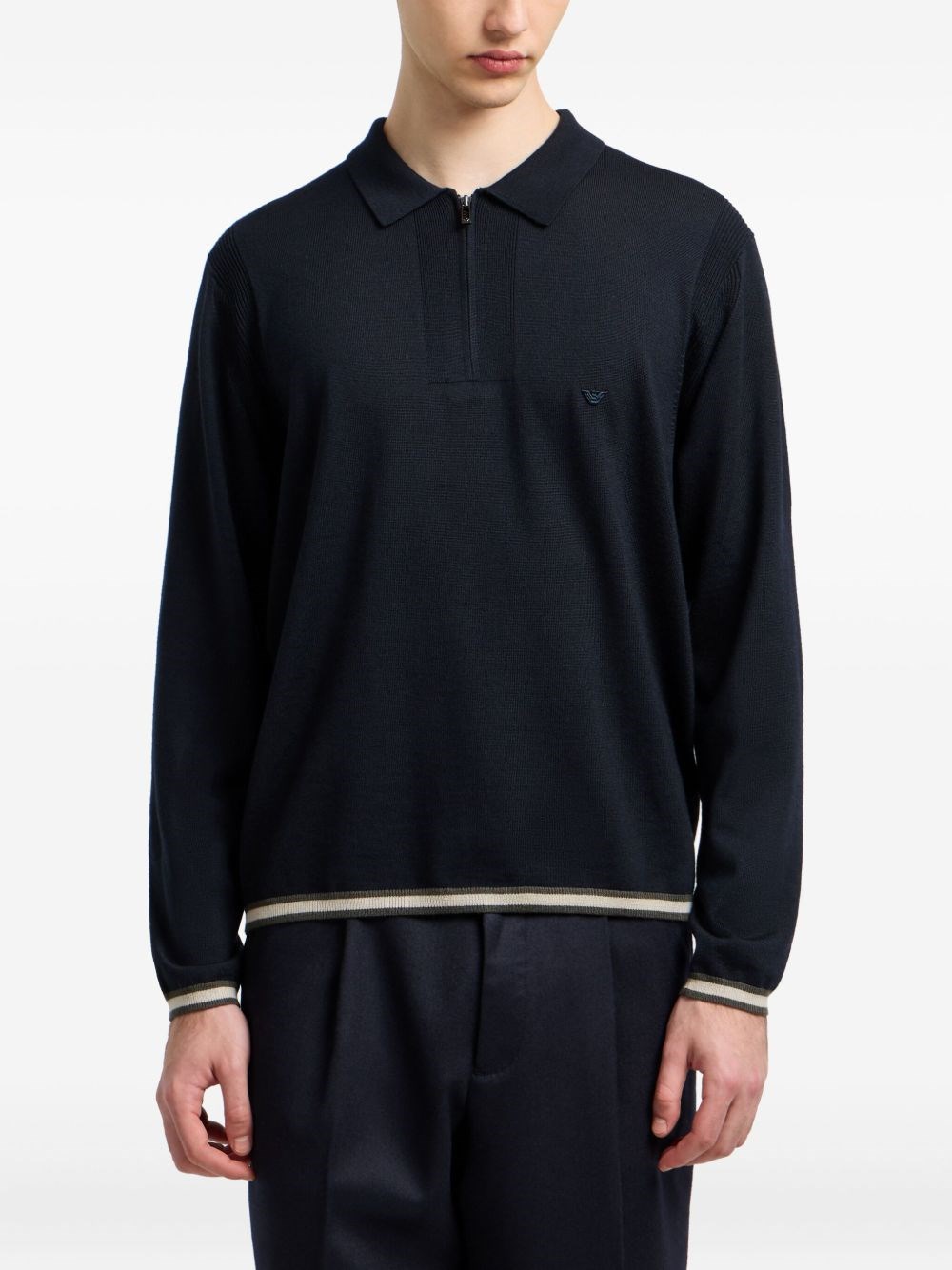 Emporio Armani Wool Polo Shirt - Emporio Armani - Modalova