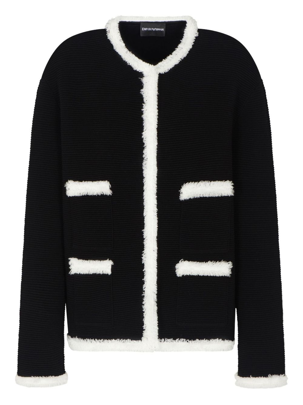 Crewneck Blazer Jacket - Emporio Armani - Modalova