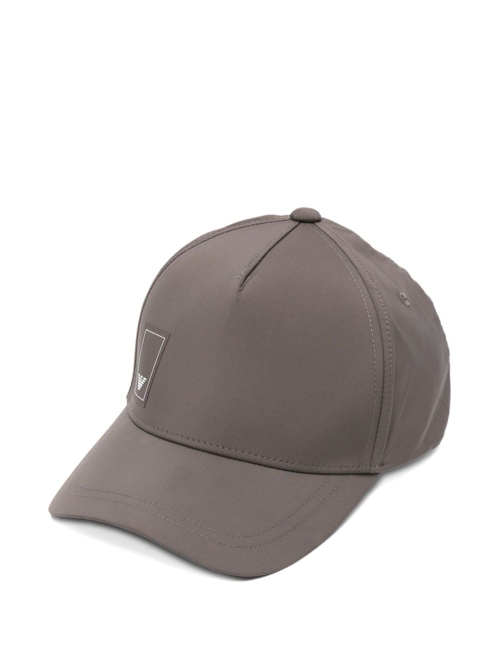 Emporio Armani Logo-patch Adjustable Cap In Gray
