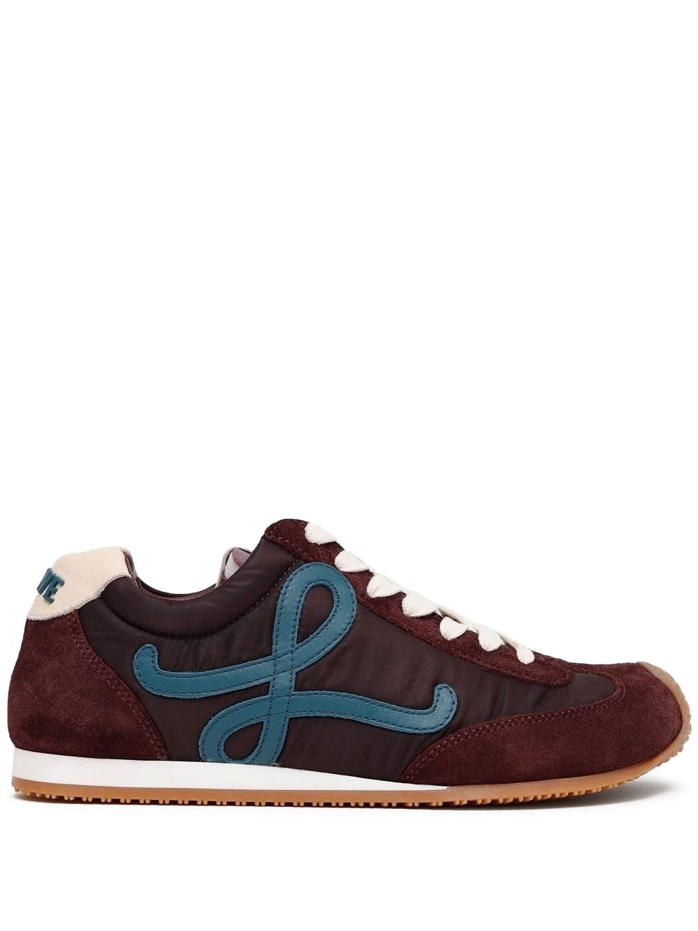 Loewe Womens Wine Comb Ballet Runner 2.0 Nylon And Leather Trainers Eur 39 / 6 Uk In Burgundy