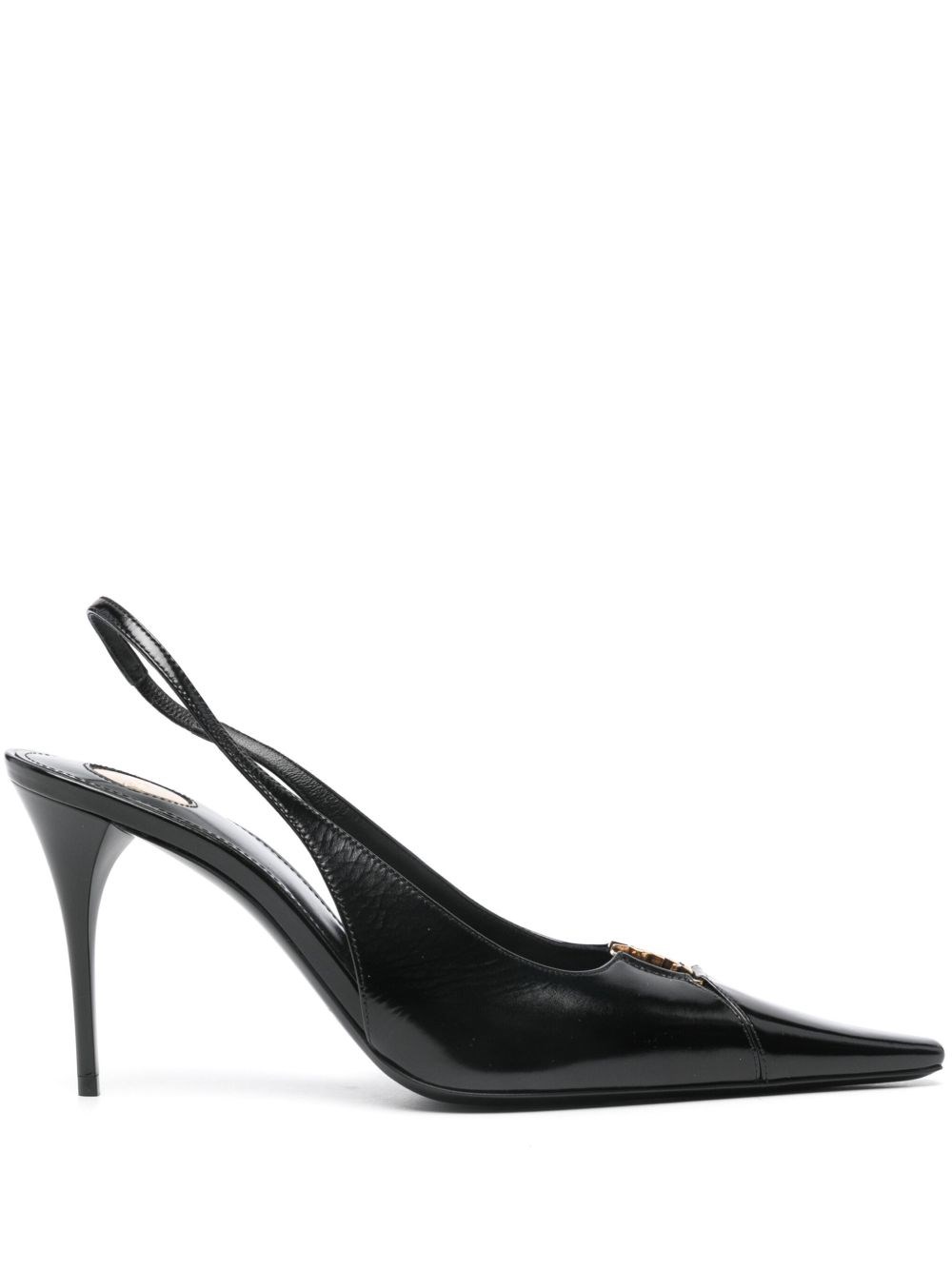 Babylone Leather Slingback Pumps - Saint Laurent - Modalova