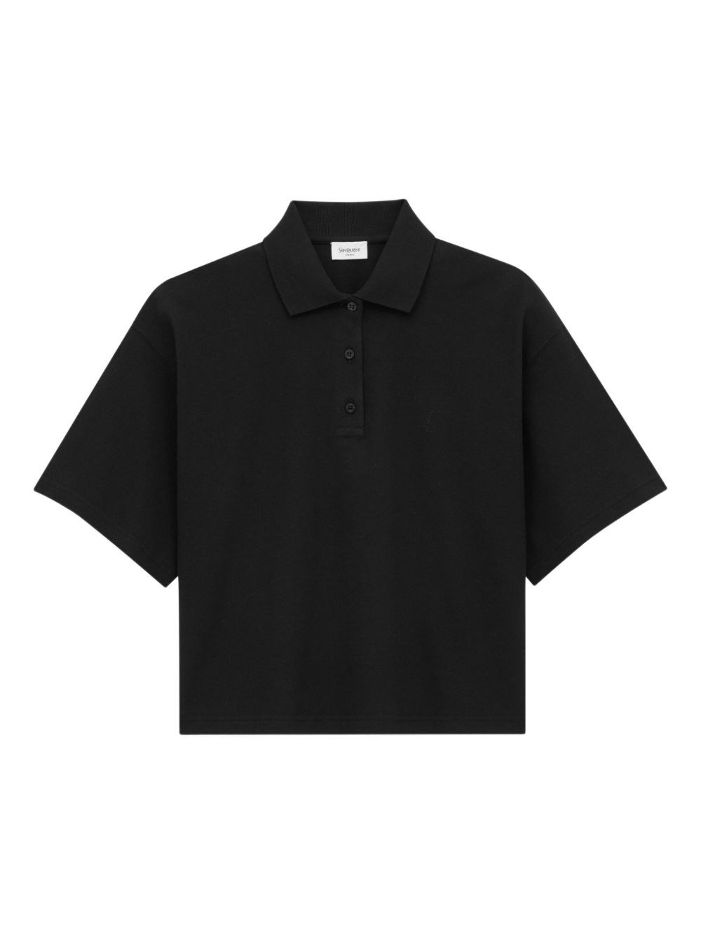 Oversized Cotton Polo Shirt - Saint Laurent - Modalova