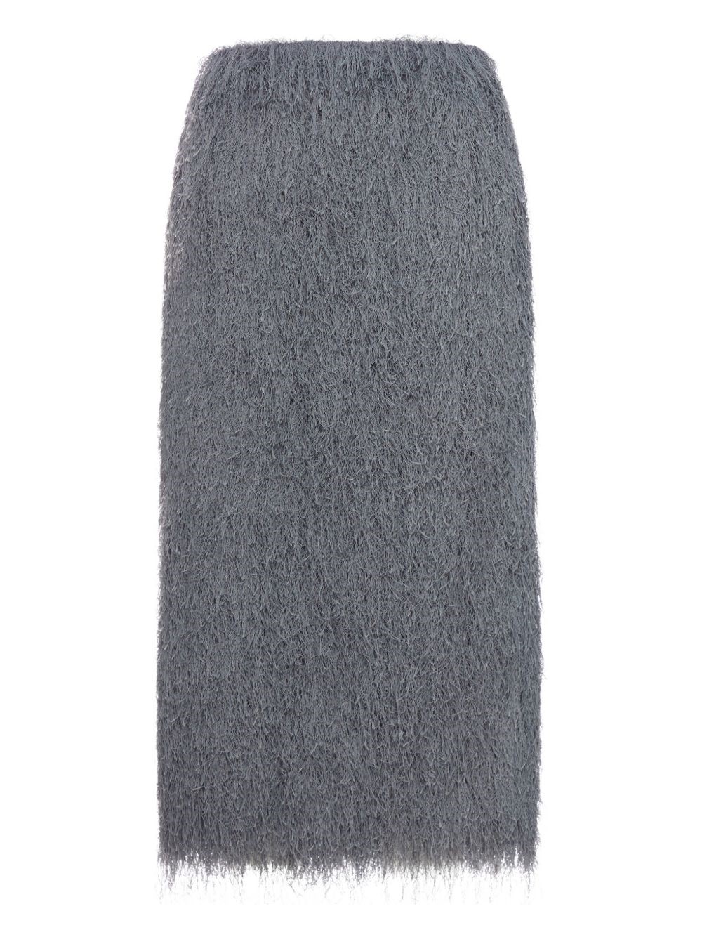 Dries Van Noten Women 'sokna Tris' Grey Skirt With Brushed Effect In Tech Fabric Woman In Gray