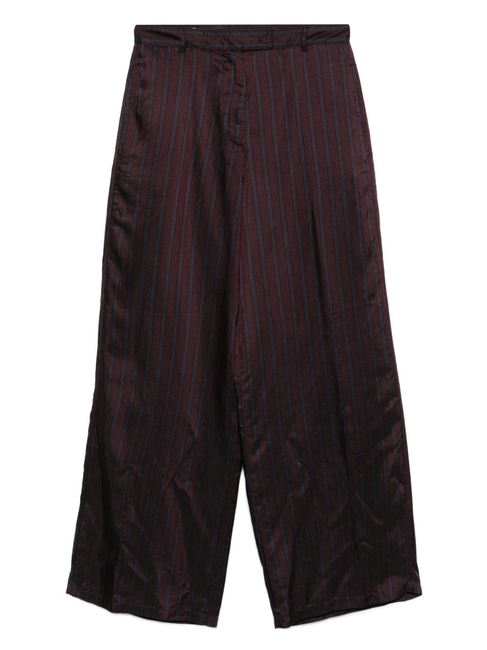 Dries Van Noten Penn Wide Leg Trousers In Brown