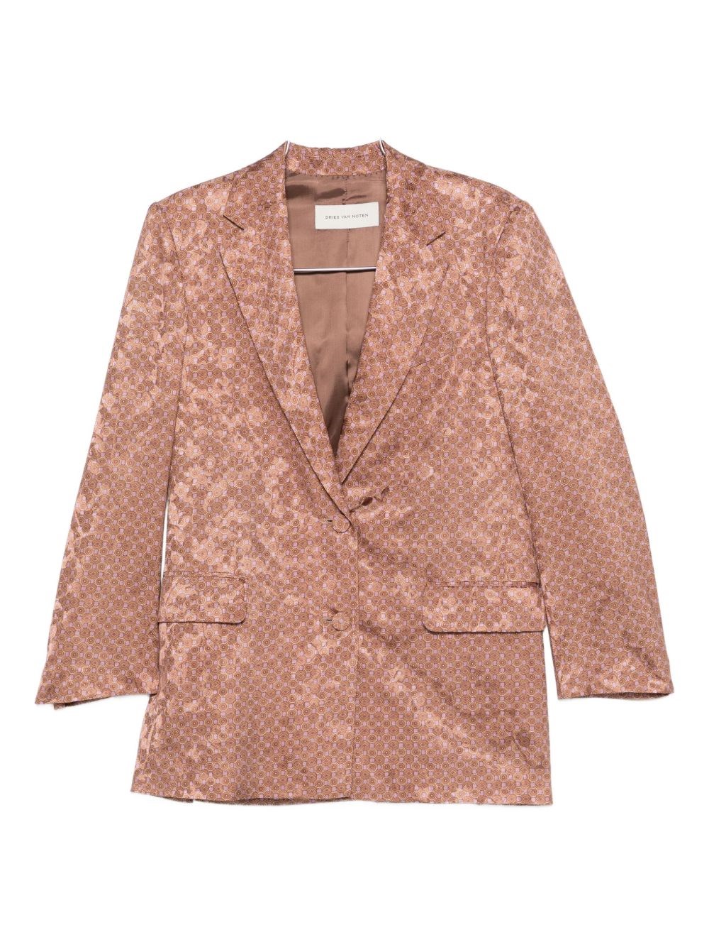 Dries Van Noten Bastis Single-breasted Jacket In Brown