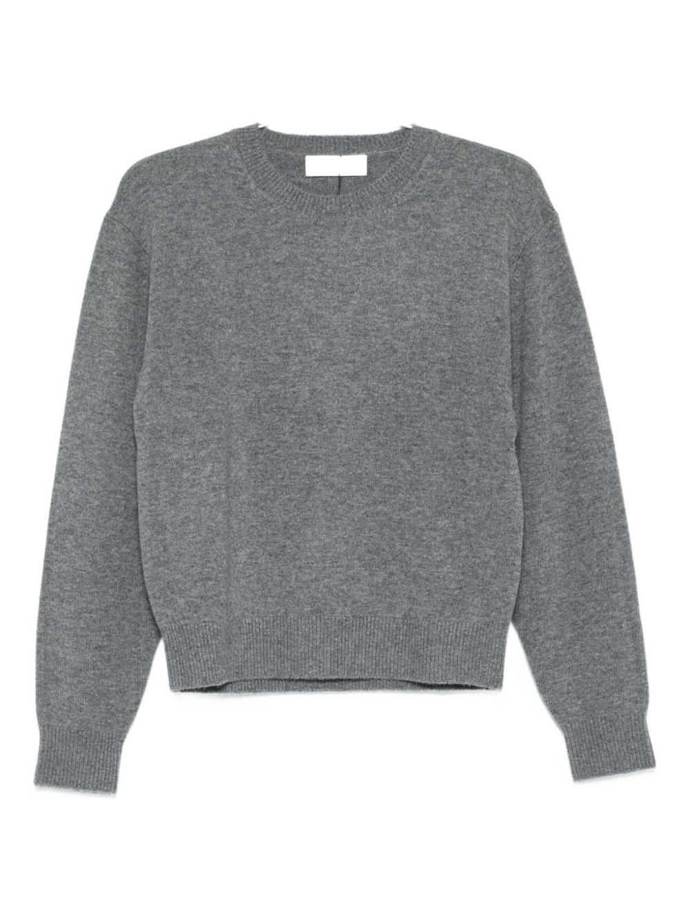 Dunst Grey Wool Crewneck Sweater In Gray