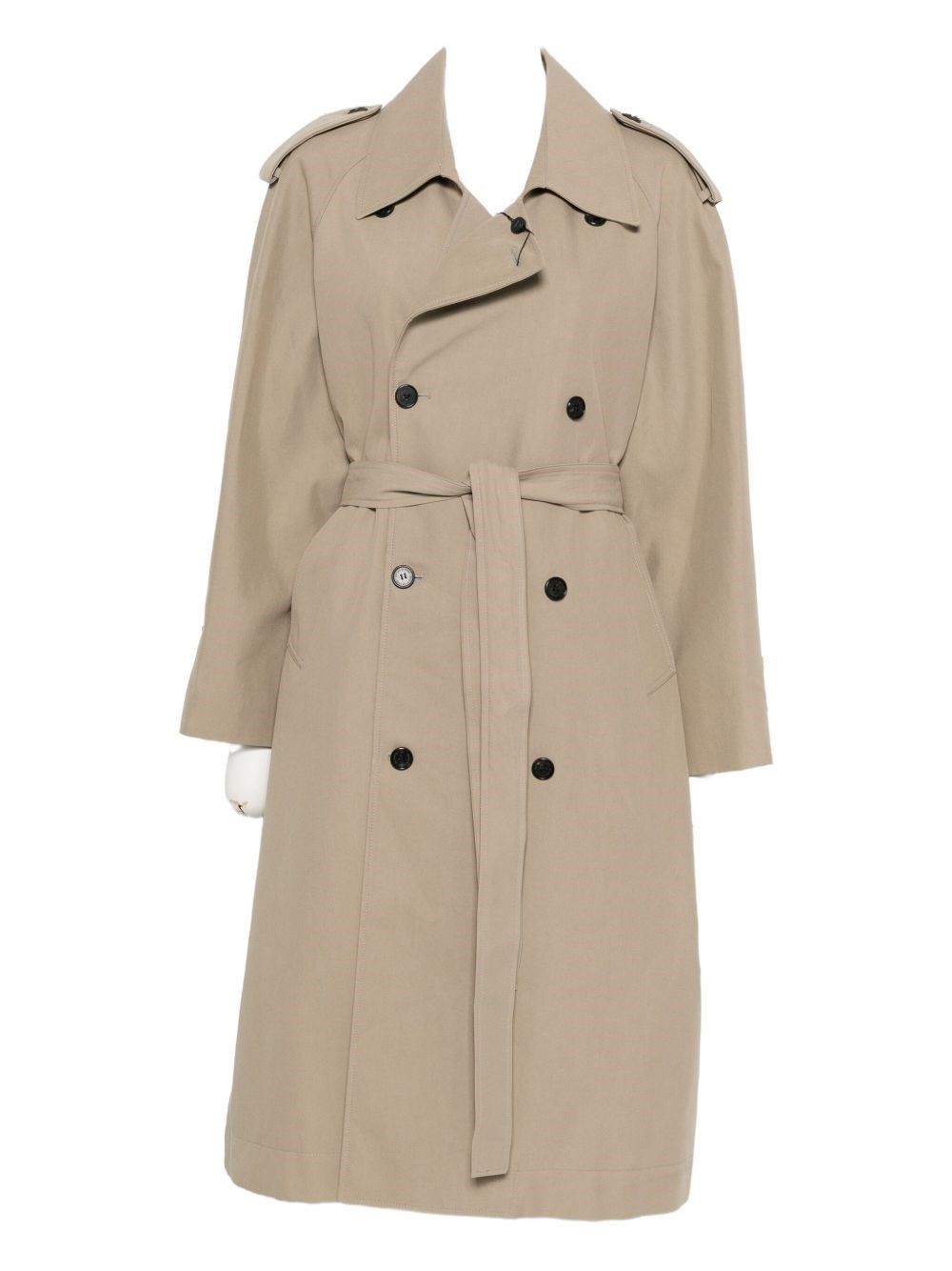Dunst Double-breasted Trench Coat In Neutral