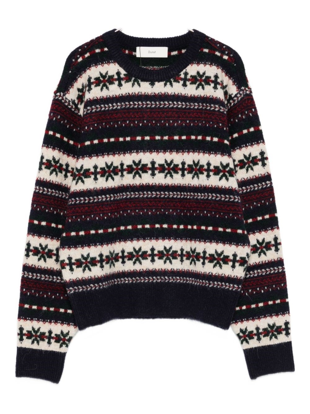 Dunst Wool Blend Crewneck Jumper In Blue