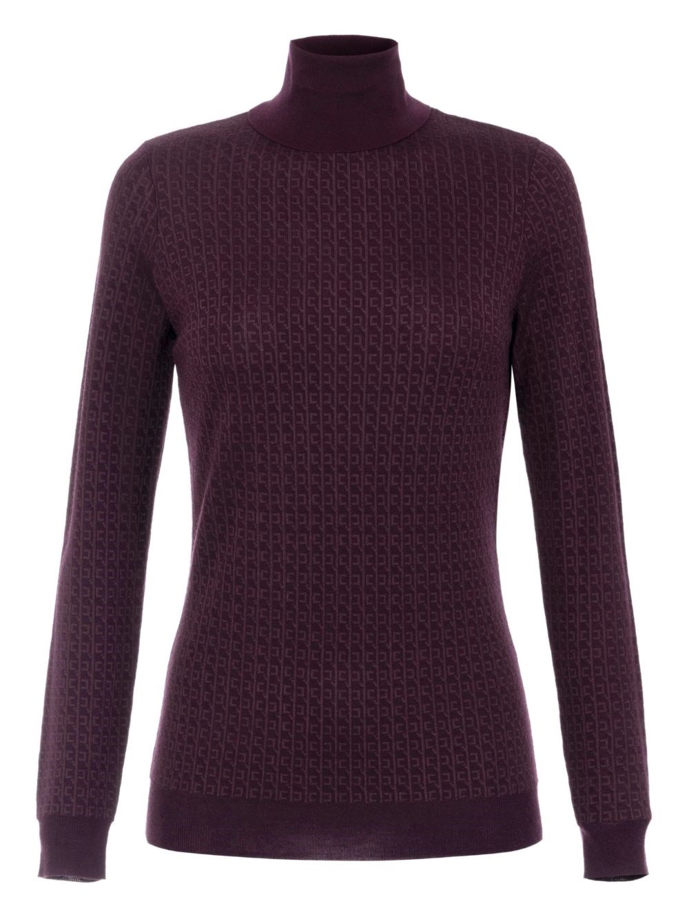 Wool Blend Turtle-Neck Sweater - Elisabetta Franchi - Modalova