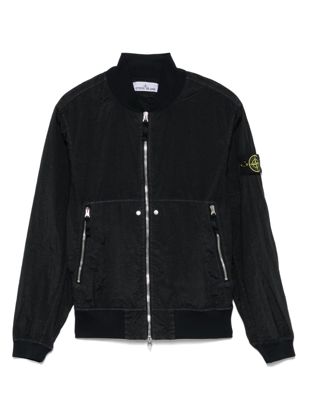 Jacket With Compass Appliqué - Stone Island - Modalova