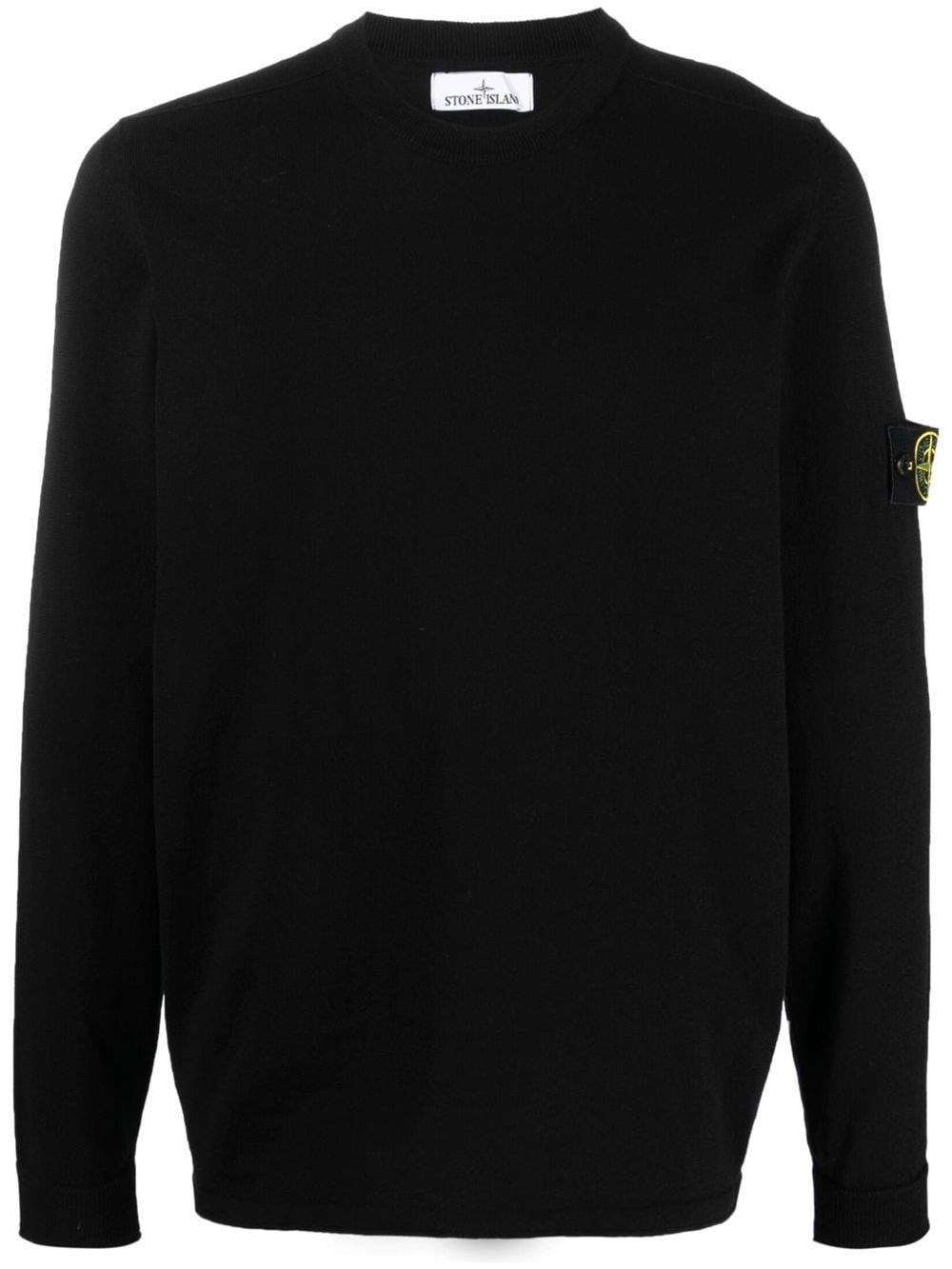 Crewneck Sweater With Logo - Stone Island - Modalova