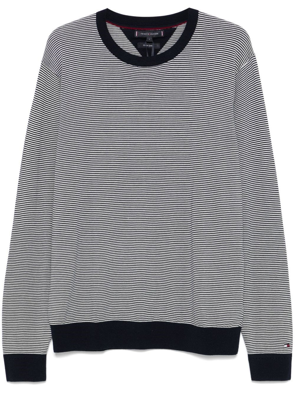 Striped Cotton Sweater - Tommy Hilfiger - Modalova