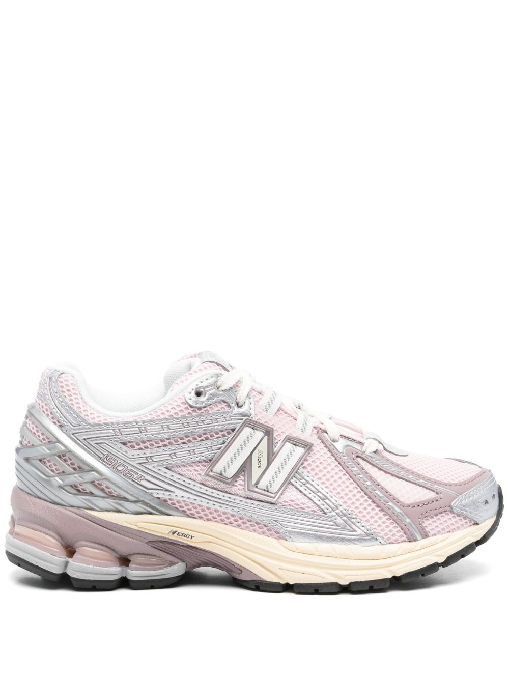New Balance Pink Low Top Sneakers With Logo Patch On Side And Tongue And Perforated Panels In Tech Fabric Unisex In Neutral