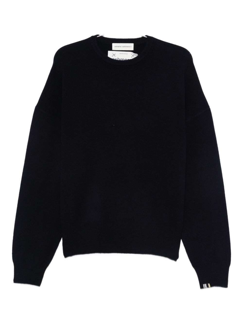 Extreme Cashmere Tes Long-sleeved Minimalist Pullover Sweater In Blue