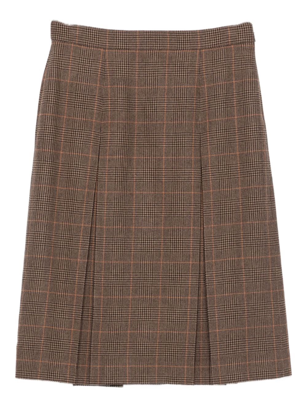 Saint Laurent Wool Cashmere Midi Skirt