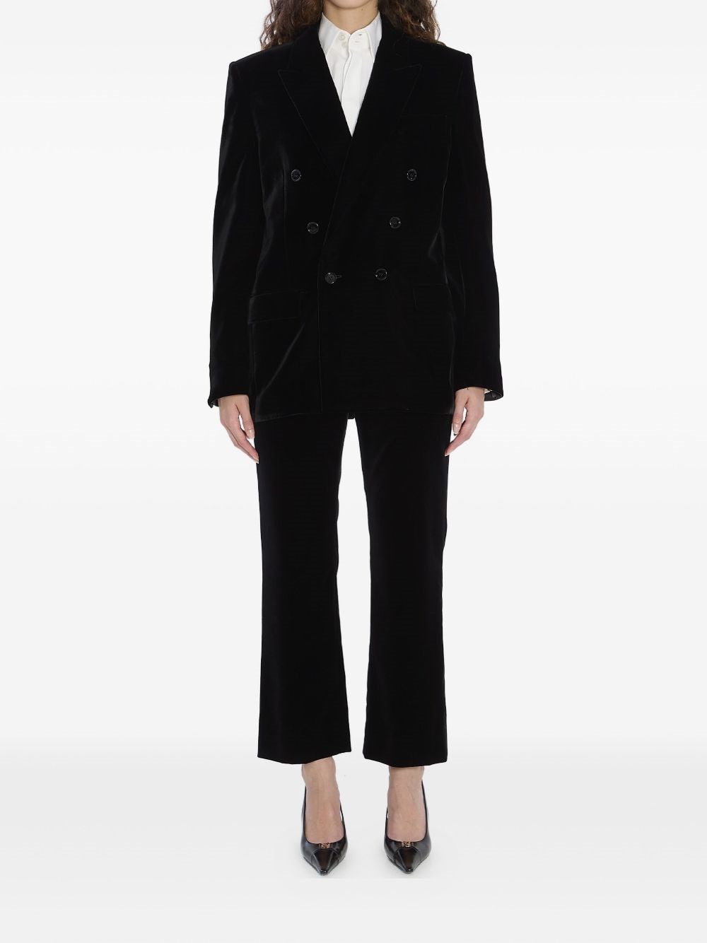 Saint Laurent Velvet Doulbe-Breasted Jacket