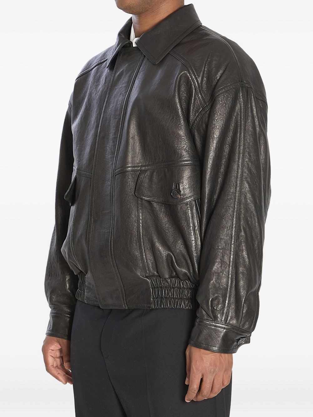 Saint Laurent Leather Jacket - Saint Laurent - Modalova