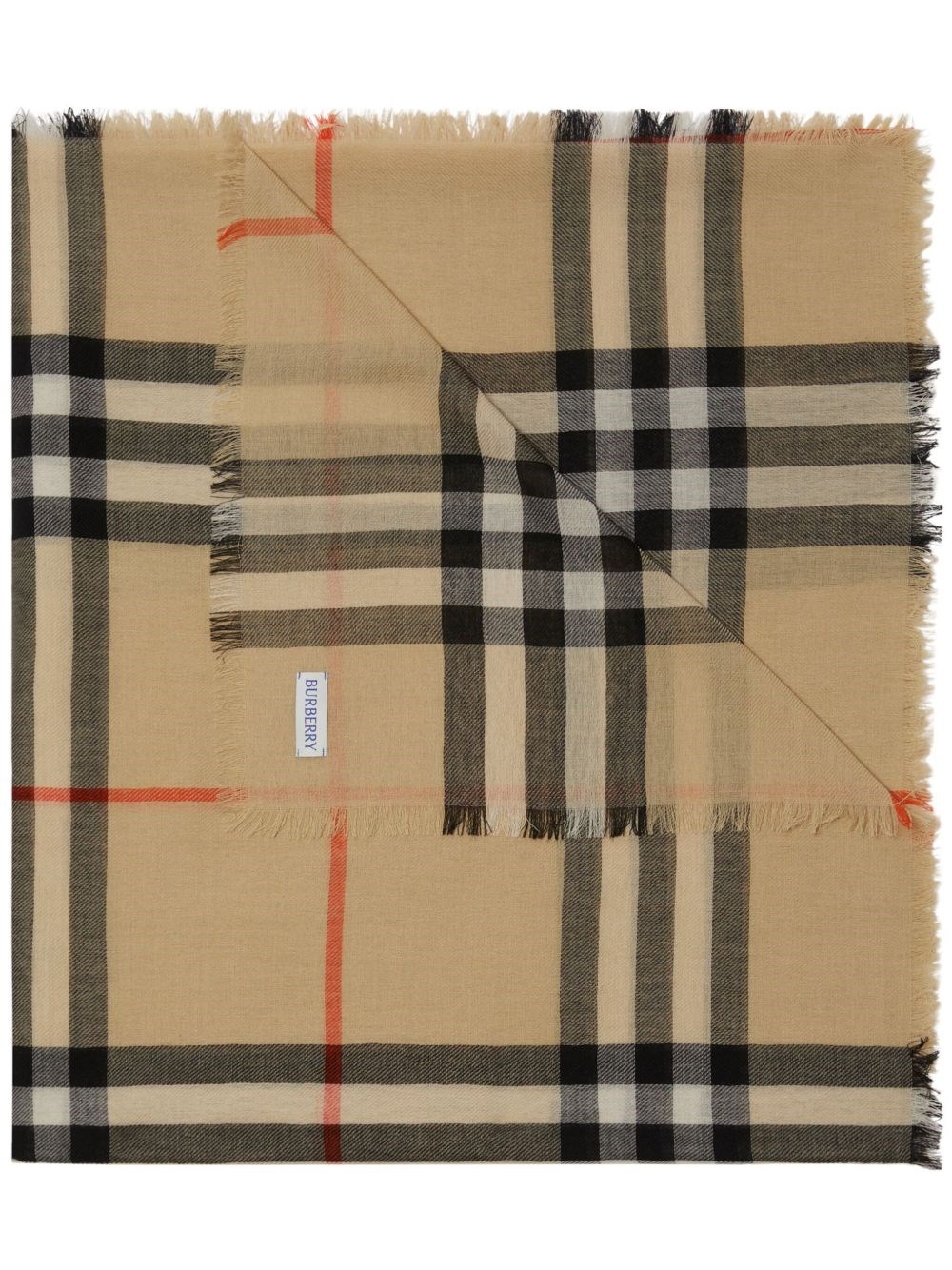 Burberry Lightweight Wool Scarf - Burberry - Modalova