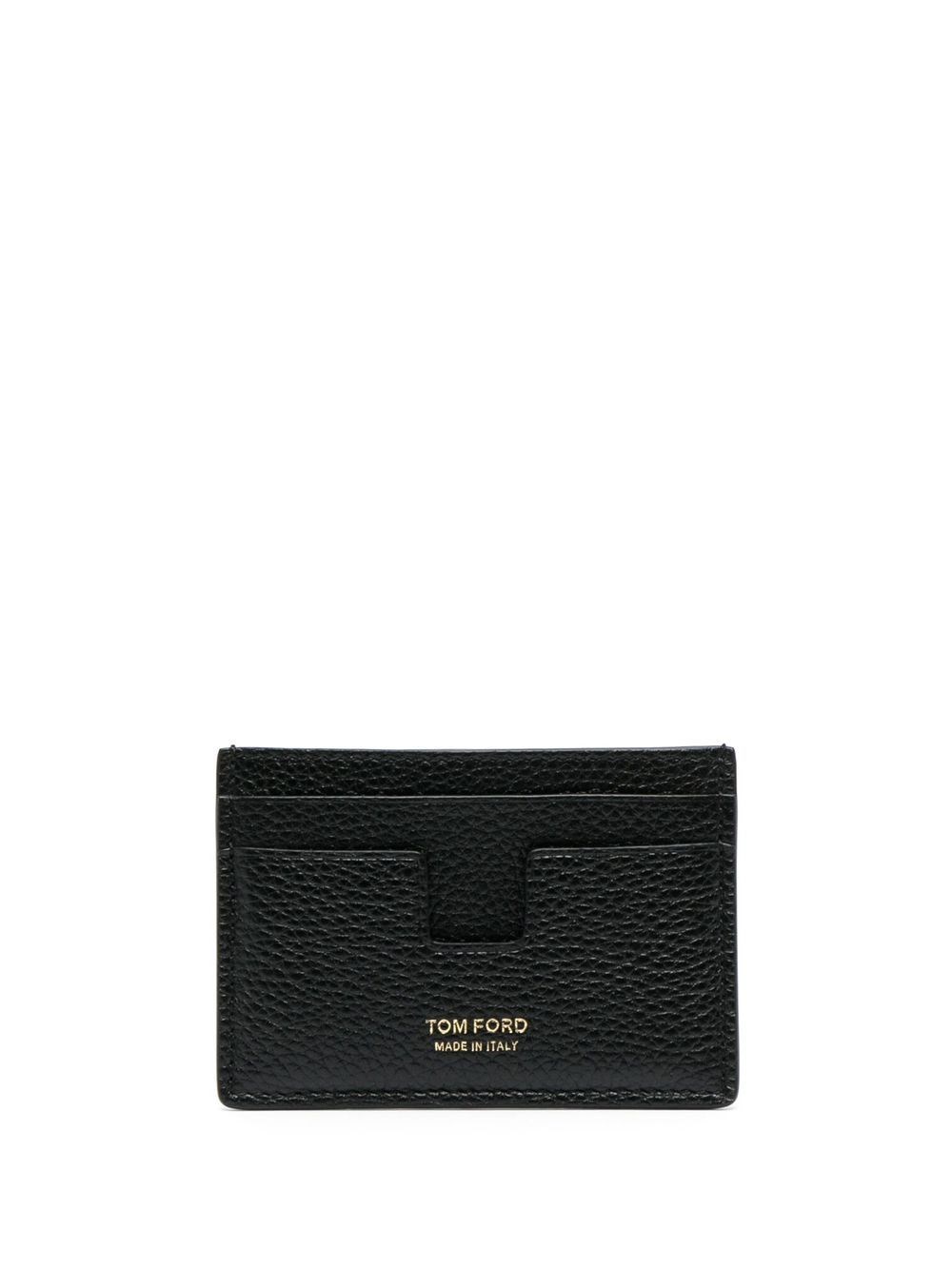 Soft Grain Leather T Line Cardholder - Tom Ford - Modalova