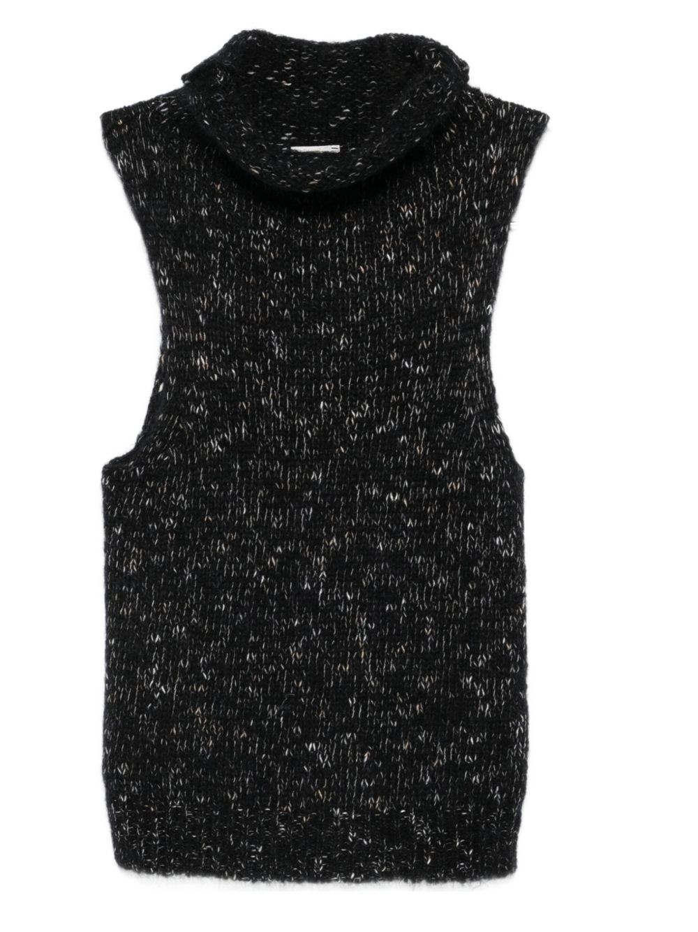 Alysi Wool Turtle-neck Top In Black