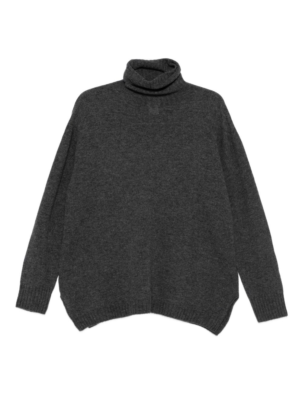 Alysi Cashmere Turtle-neck Jumper In Gray
