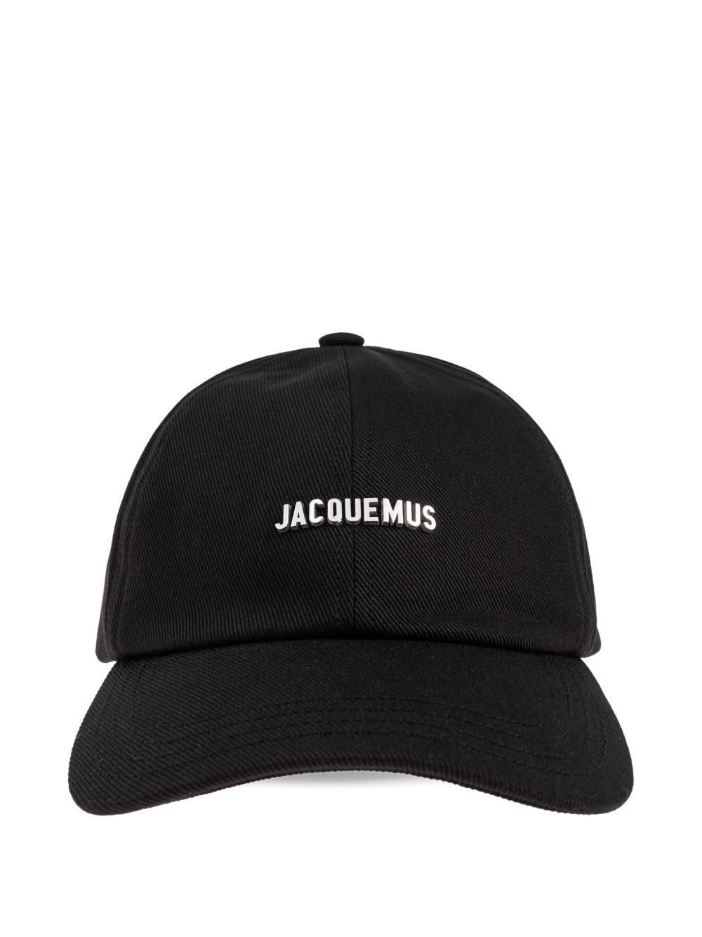 Jacquemus Gadjo Logo-plaque Baseball Cap In Black